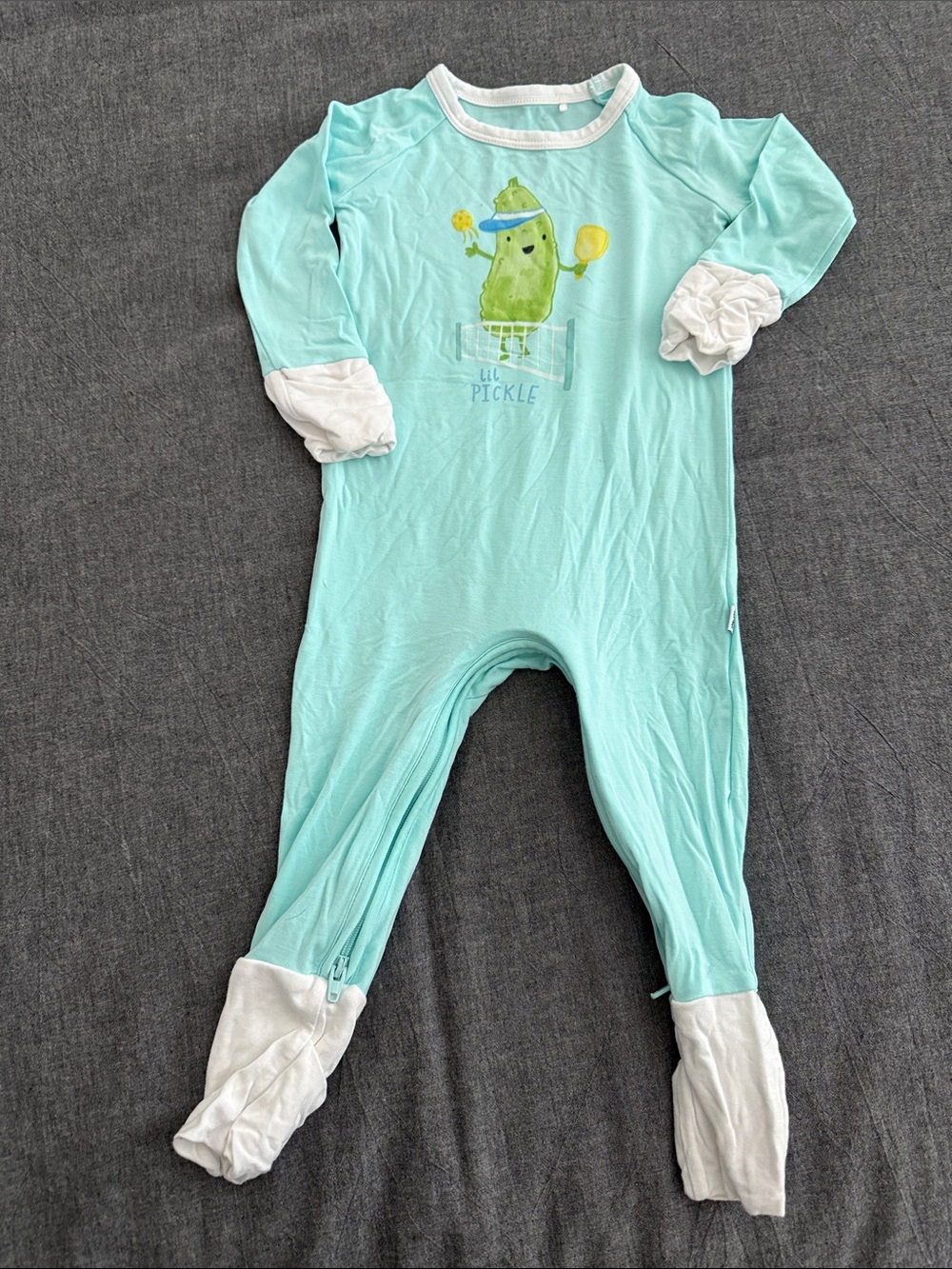 Little Sleepies crescent zippy - Pickle Power
